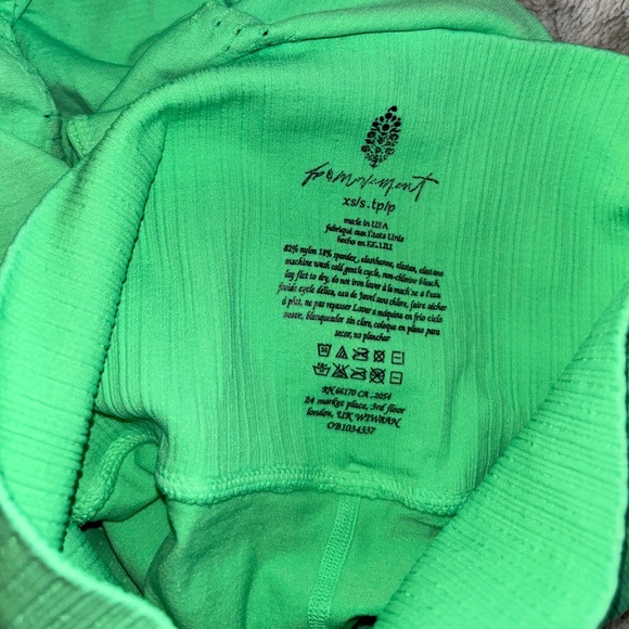 🆕 2/$60 NWOT Free People Movement Good Karma High Rise Leggings Fresh Cut Green - Picture 6 of 8